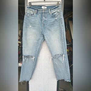 Pistola Women's Size 29 Charlie High Rise Straight Leg Jeans Blue Light Wash